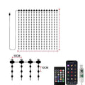 Smart RGB LED Curtain Lights RGB LED String Light AppControl USB DIY Text Animation Display Music Sync for Christmas Party Decor