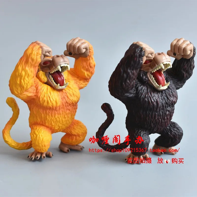Japanese Bandai Genuine Scale Model Dragon Ball Golden Ape Vegeta IV Orangutan Son Goku Q Version Hand Model Action Figure Toy