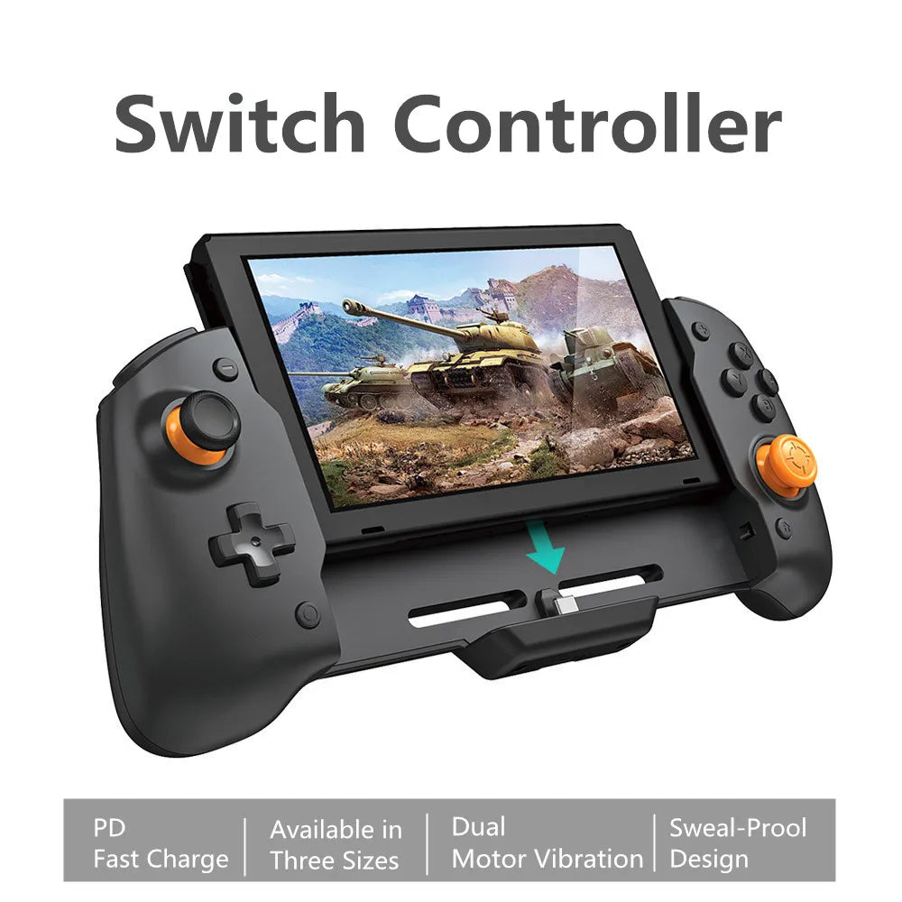 Switch Controller Wired Gamepad Double Motor Vibration PD Fast Charge Enhanced Controller for Switch Accessories