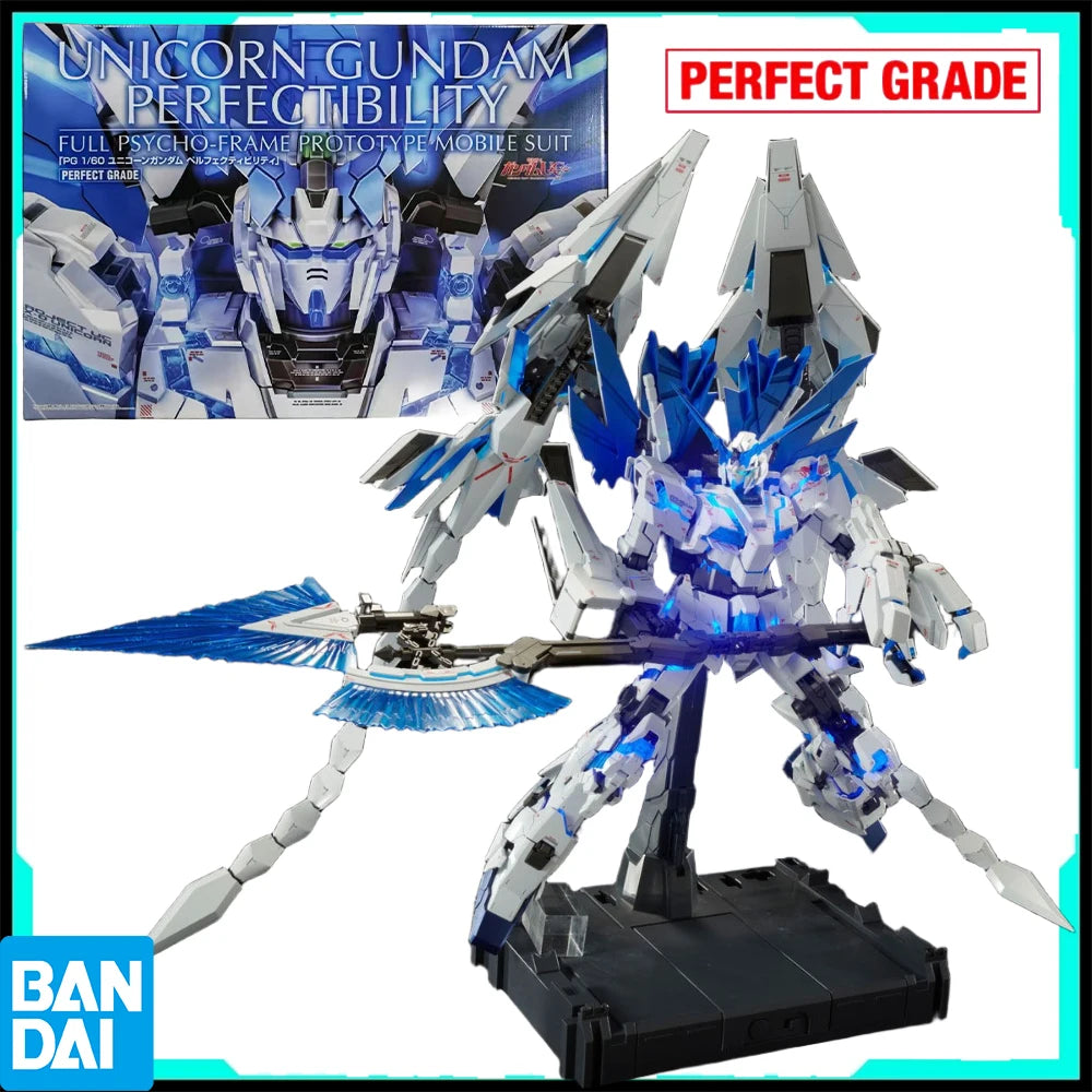 100% Authentic In Stock BANDAI GENUINE GUNDAM PB PG 1/60 Perfect Unicorn Gundam Full Armor Assembly Model Kit