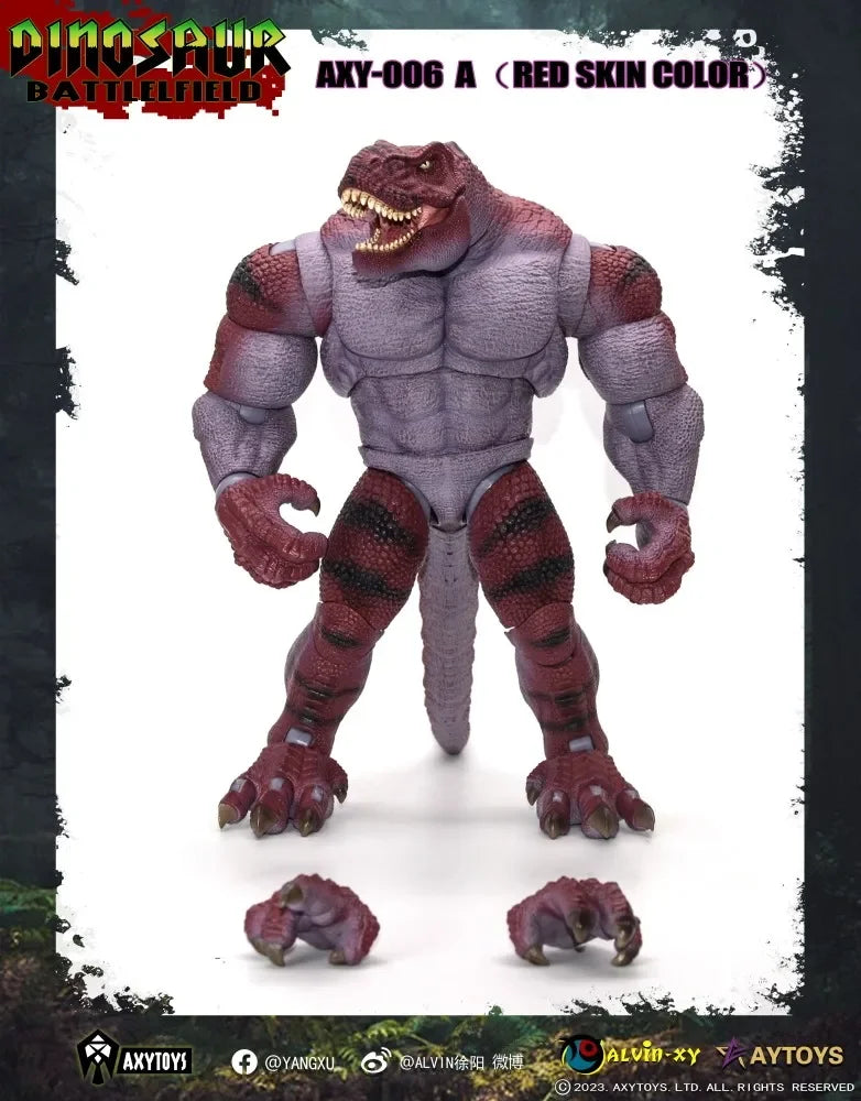 In Stock Original Axytoys Dinosaur Action Figure Battlefield Tyrannosaurus Rex 27cm Decoration Collection Model Toys Gifts