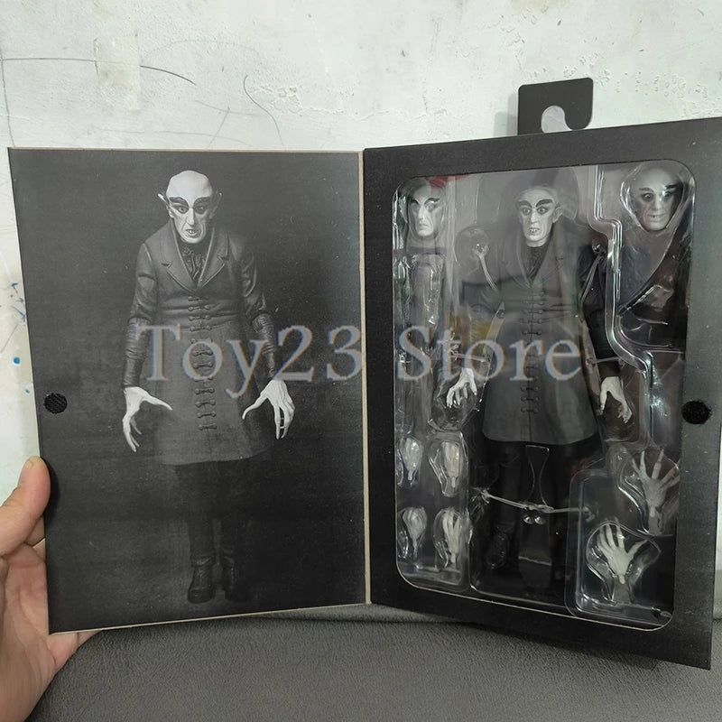 NECA Ultimate Black and White Horror Count Orlok Nosferatu Action Figure Model Toys Christmas Gift