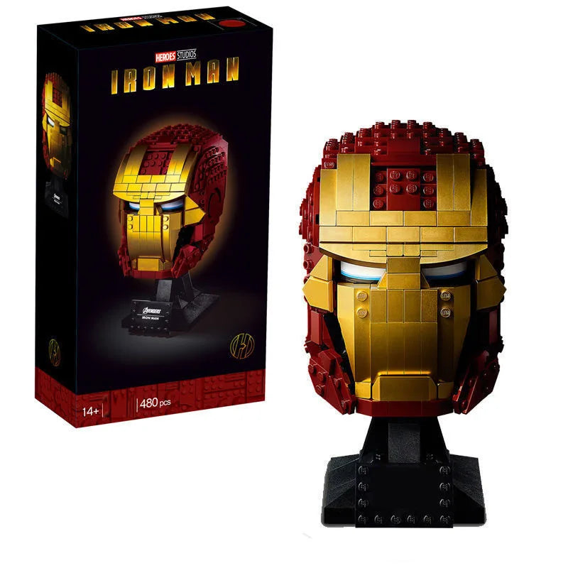 32cm Iron Man Series Thanos Infinity Gloves Marvel Figure Toys Nano Gauntlet Plastic Iron Man Diy Puzzle Model Ornaments Gifts