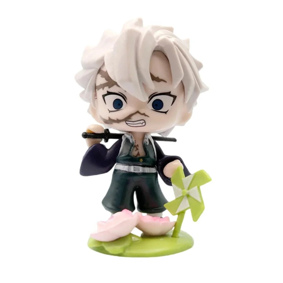 12 Styles Demon Slayer Anime Figure Set Q Version PVC Collectible Model Toy for Kids Adults Anime Fans Gift