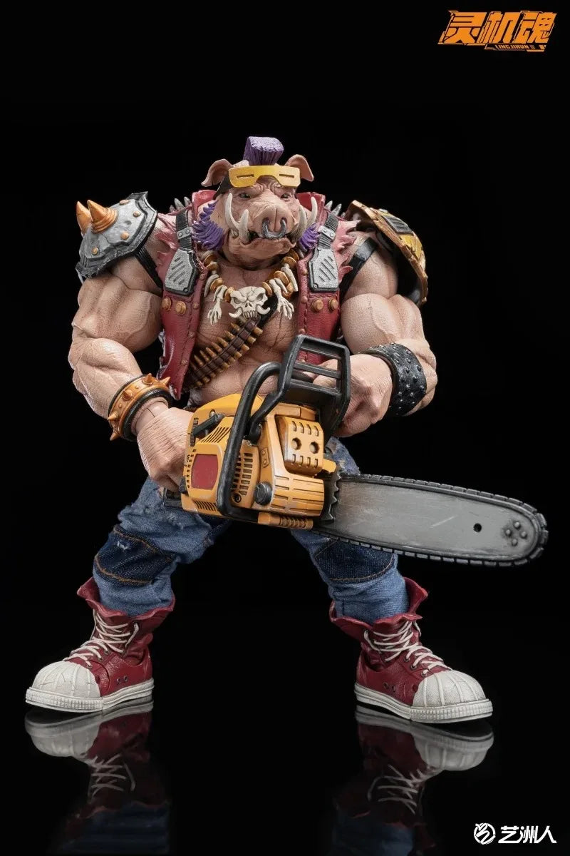 Spot Sale【Pre-Sale】 Linjihun Ninja Ox Head Rossteddy Pig Face Bibo Turtle Action Mol Collectible Figure Toysin