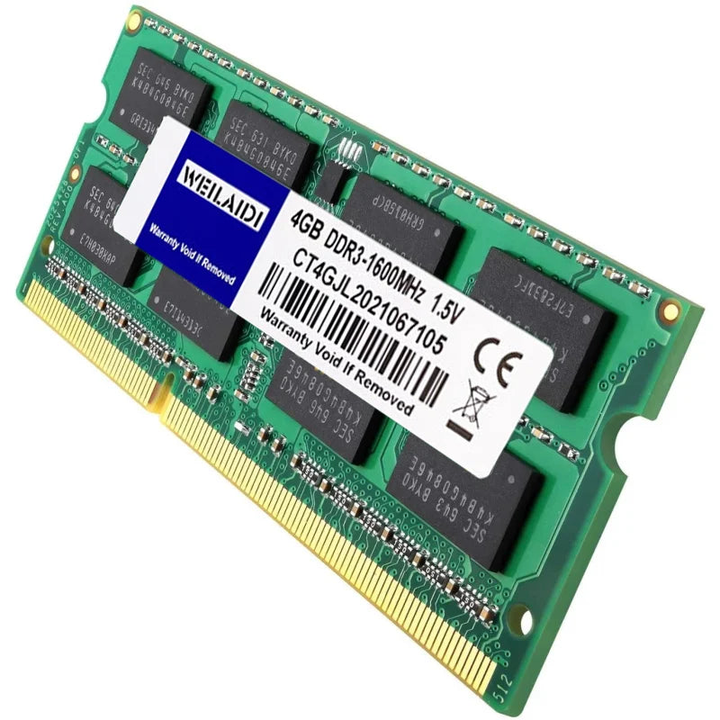 Memoria ram DDR3 DDR3L 2GB 4GB 8GB 16GB PC3 1333 1600MHZ 1.5V PC3L-10600 12800 1.35V SO-DIMM Memory RAM for Notebook Laptop