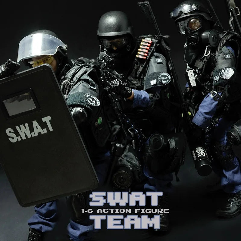 1/6 Scale TE Police SWAT Action Figure Toy Model 12inch Male Soldier Assaulter/Breacher/Point-man Toy