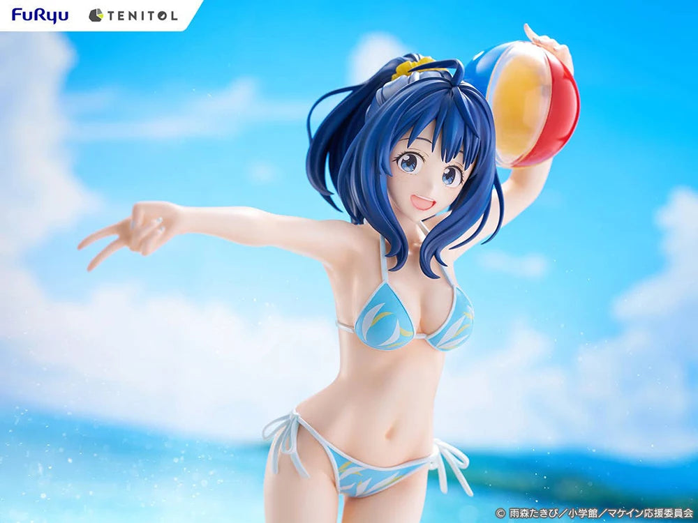 In Stock Original Furyu Tenitol Makeine: Too Many Losing Heroines! Yanami Anna Kawaii Anime Swimming Suit Gilrs Figures Model