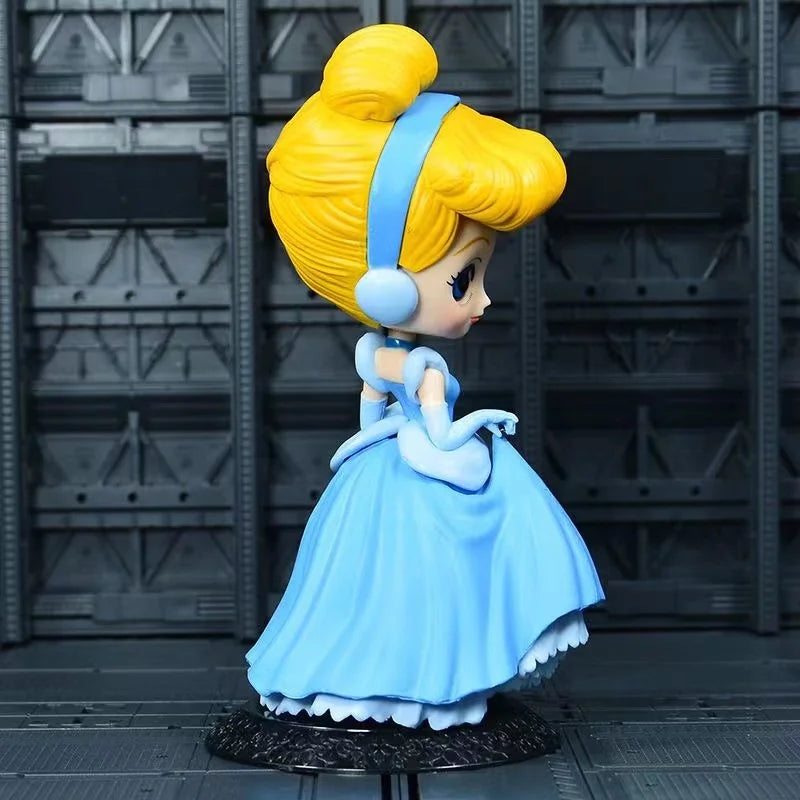 Disney 14cm Q version Princes Cinderella PVC Action Figures Model Doll Toys