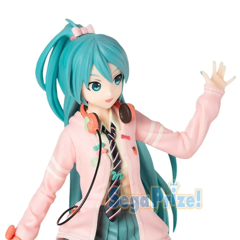 SEGA Original Hatsune Miku Project DIVA Arcade Future Tone Hatsune Miku SPM Figur Ribbon Girl Ver 24cm Modell Spielzeugfigur