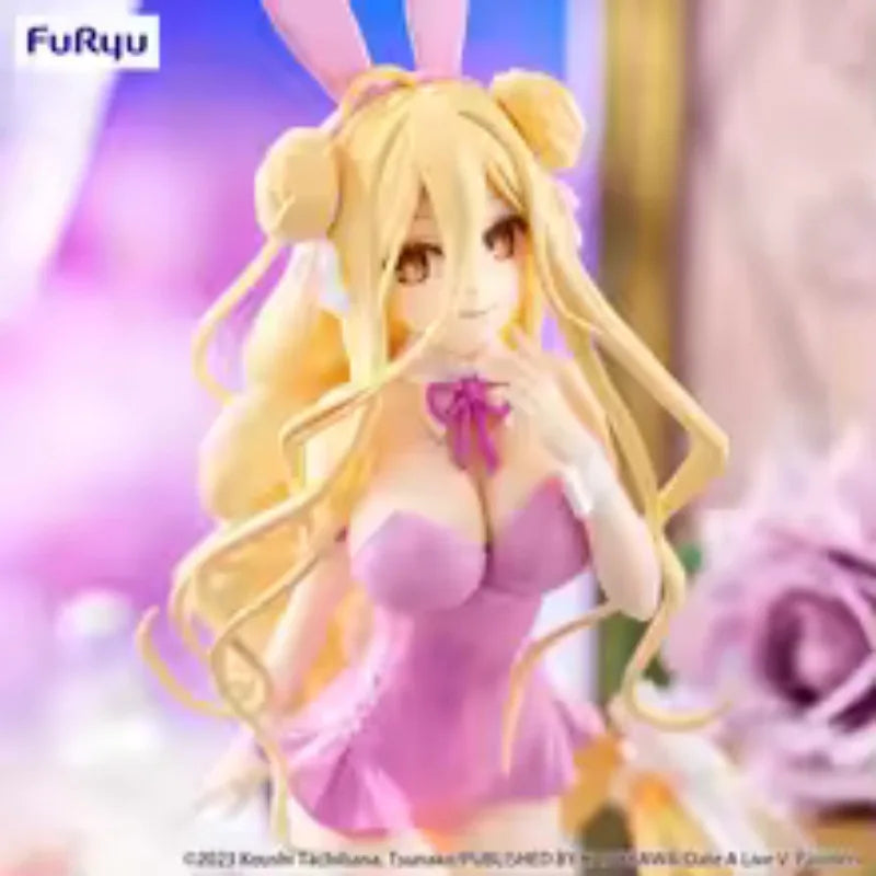 В наличност Оригинална FURYU DATE A LIVE Hoshimiya Mukuro BiCute Bunnies Фигурка PVC 27 см Аниме Герой Модел Колекция Играчки Подаръци