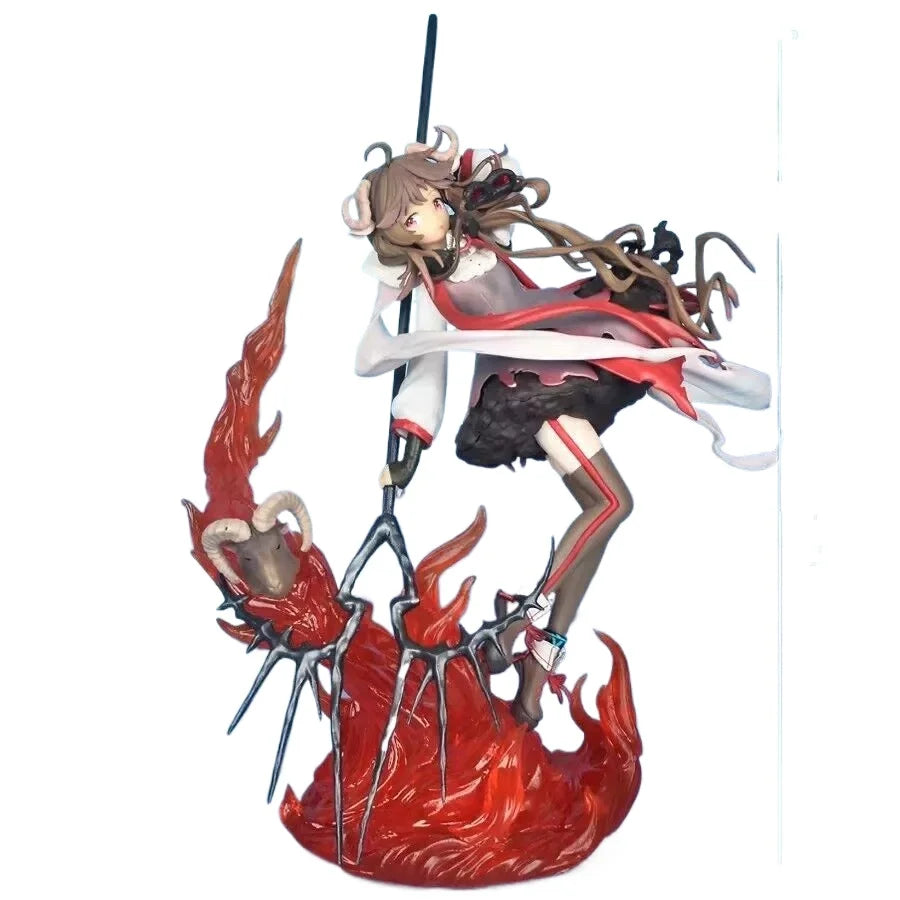 29cm Anime GK Statue Arknights Eyjafjalla Woolly Lamb Ver. Collectible PVC Figure Desktop Display Model for Fans