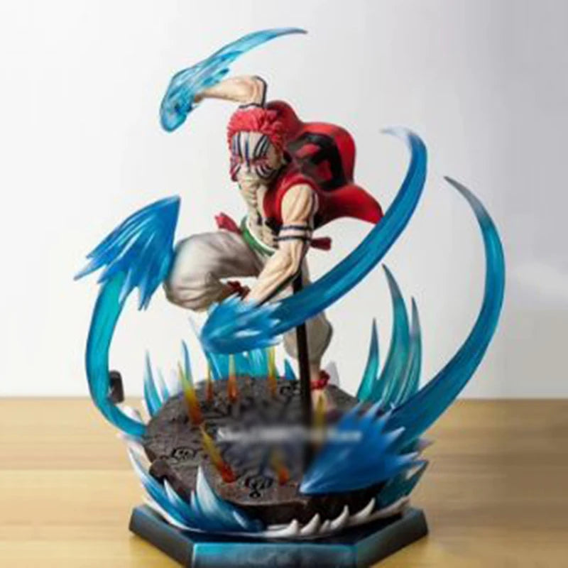 30cm Anime Demon Slayer Figure Rengoku Kyoujurou Figurine Flame Hashira Model PVC Desktop Statue Collection Birthday Toys Gifts