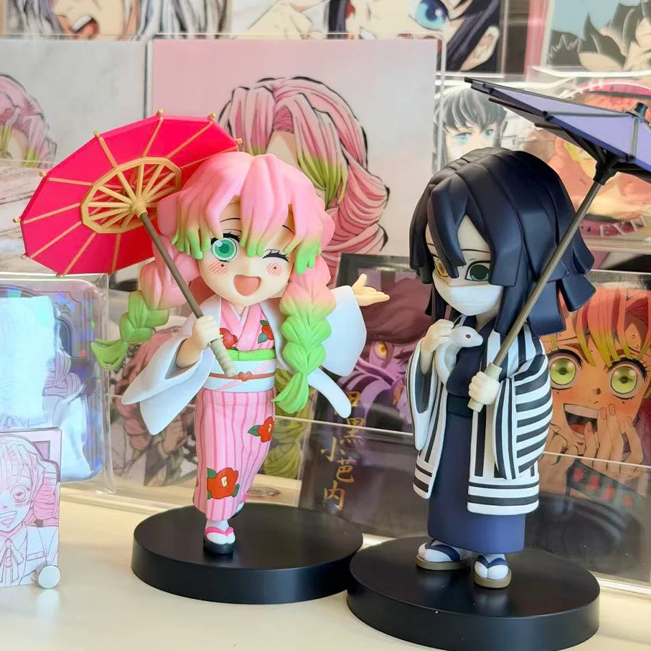 Demon Slayer Plum Rain Series Blind Box Nezuko Tanjiro Q Version PVC Figures Mystery Pack Birthday Christmas Gift