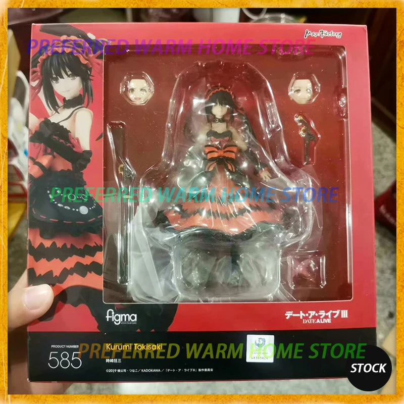 In Stock figma 585 Tokisaki Kurumi Movable Model Toys MAX FACTORY MF DATE A LIVE Nightmare Beautiful Girl Model