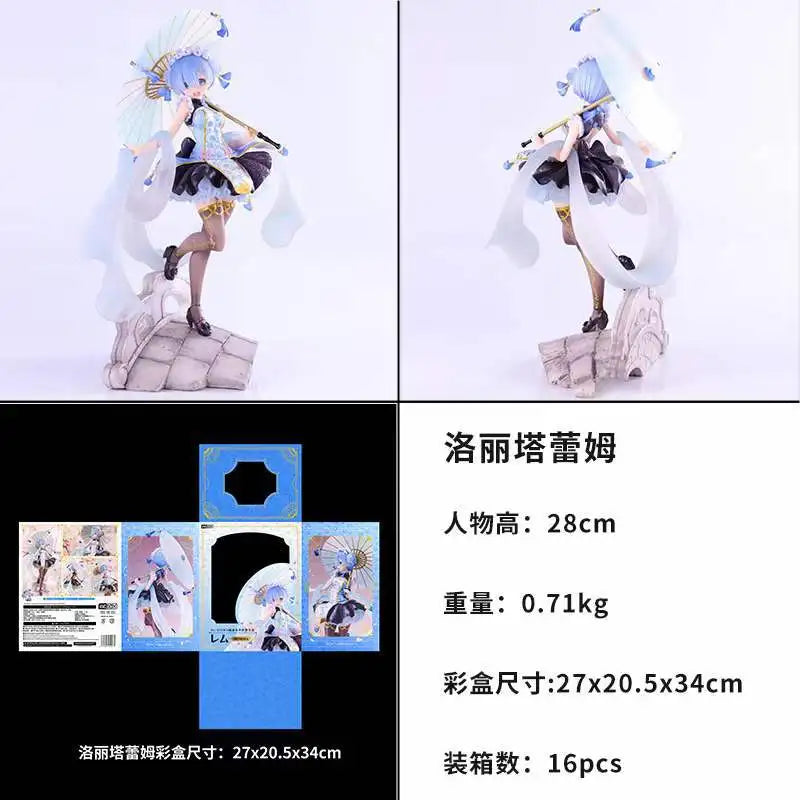 In Stock Anime Action Figure Rem Qilolita 1/7 Model Figure Statue - Life in a Different World from Zero Decoration Gifts