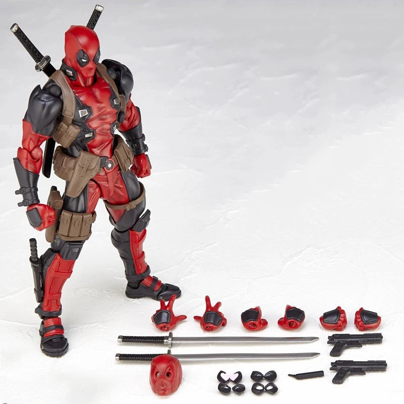 Revoltech Yamaguchi Deadpool Action Figure X-Men Mutants legends Joint Movable KAIYODO Movie Model Toys for Kids Gift