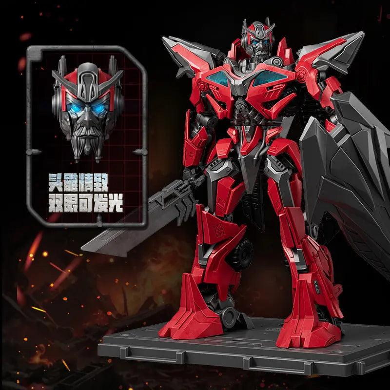 BLOKEES Transformers Optimus Prime Season 3 Sentinel Prime Blitzwing Bumblebee Megatron Garage Kit Action Figure Collect Toys