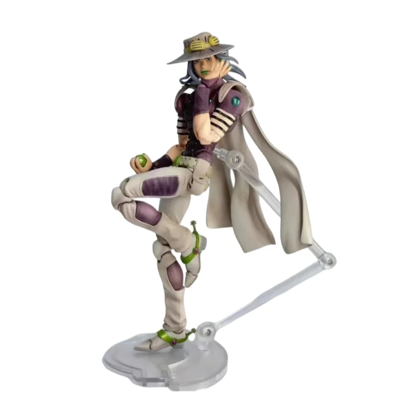 Genuine Gk 15cm Jojo'S Bizarre Adventure 7 Steel Ball Run Anime Figure Julius Caesar Zeppeli Sbr Gyro Creative Statue Boy Gift