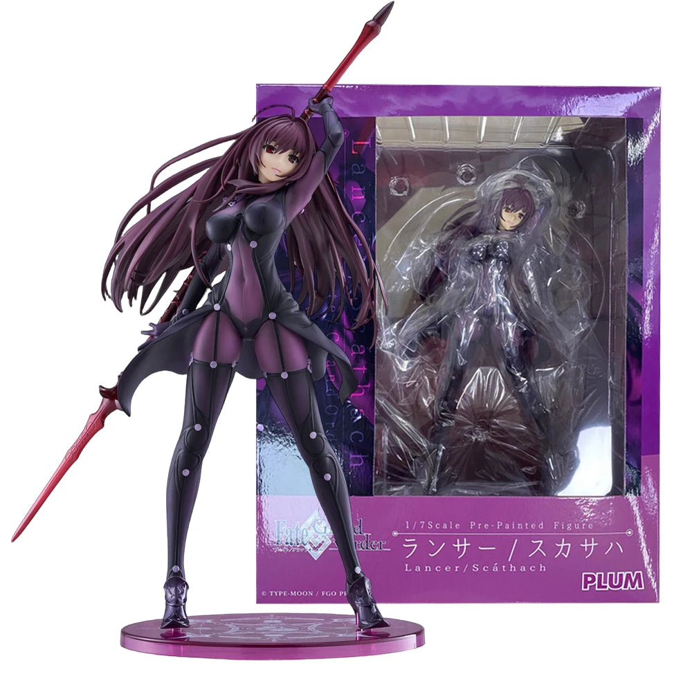 31CM Anime Fate/Grand Order Scathach Figure 1/7 Lancer Stand Model Toy Doll Action Figure PVC