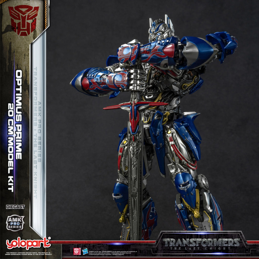 YOLOPARK Transformers Model: The Last Knight AMK PRO Series 20cm Optimus Prime Model Kit Action Figures Toy For Boy Men