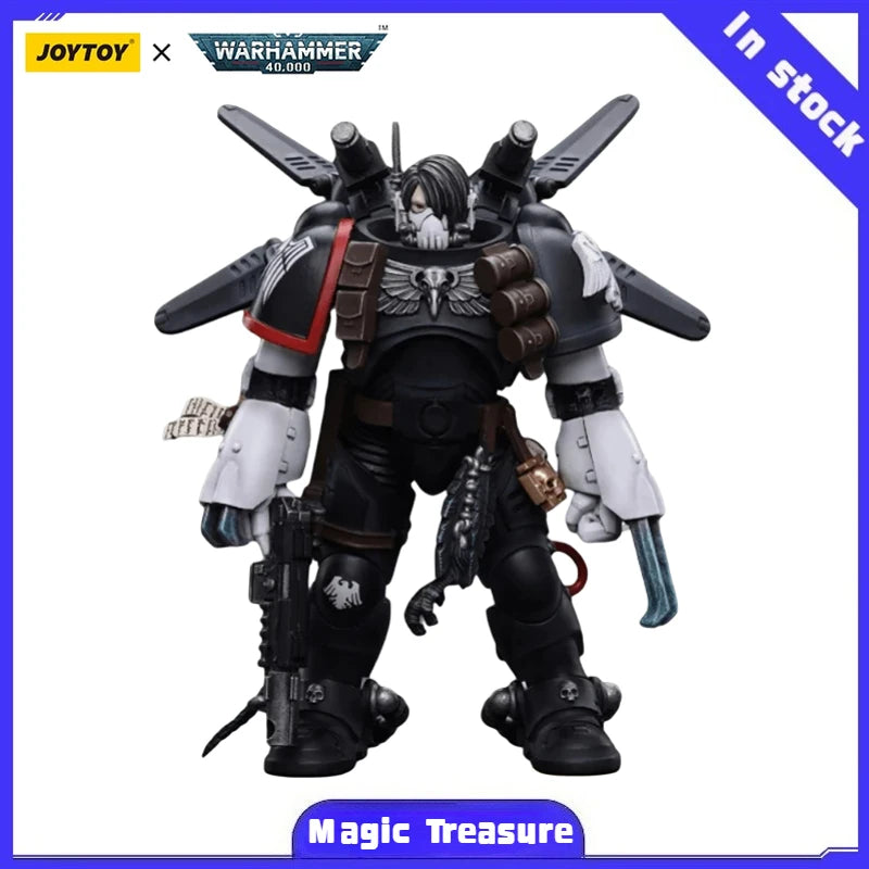 【MT】JOYTOY 1/18 Action Figure Warhammer 40K Raven Guard Chapter Master Kayvaan Shrike Model Toy Collection Series