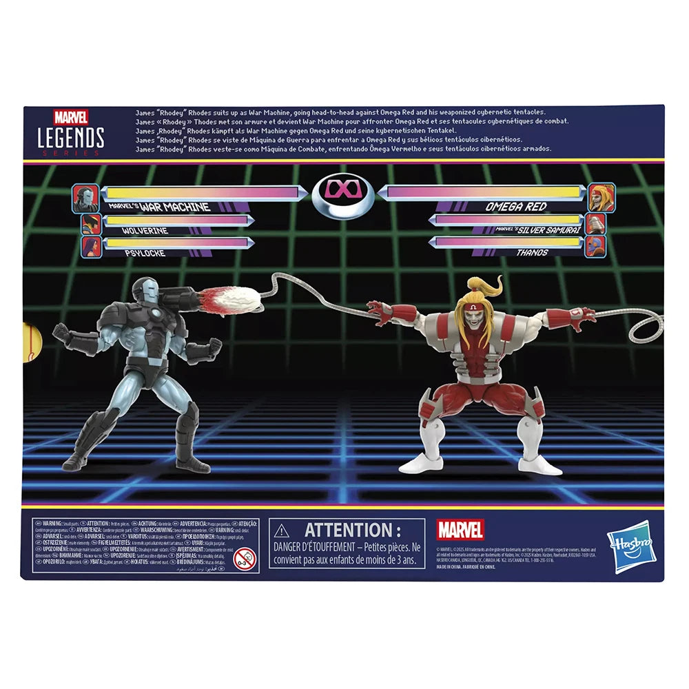 [In-Stock] Hasbro Marvel Legends Series Gamerverse War Machine vs Omega Red 2-Pack 15cm Comic Action Figure Anime Model Toys