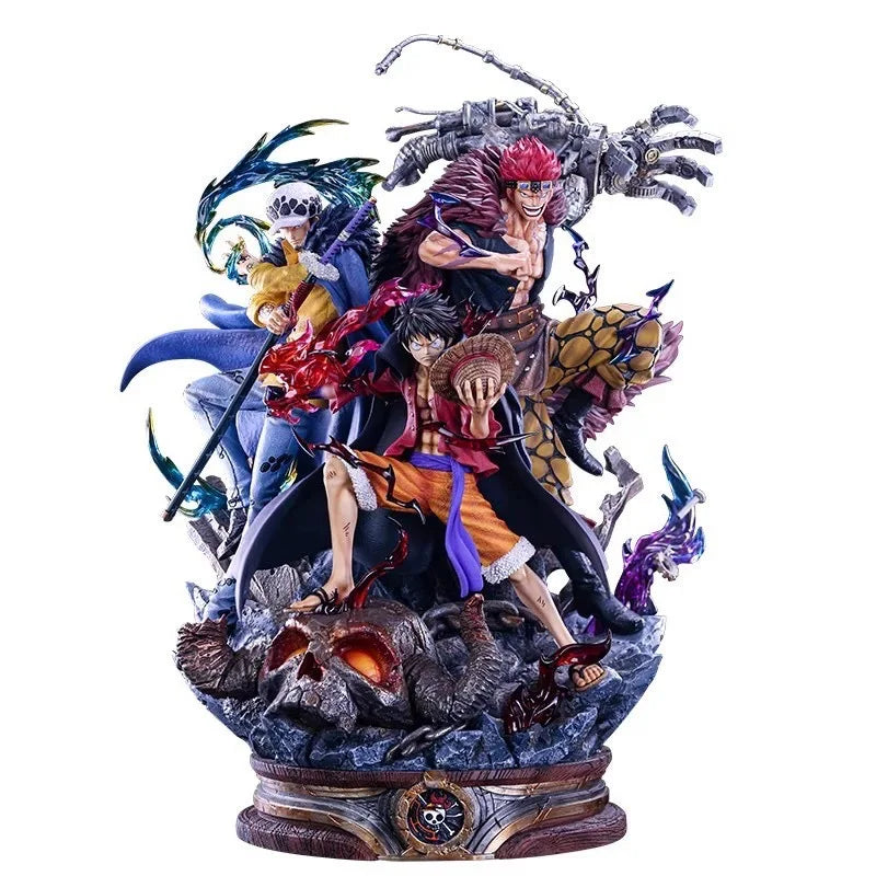 2025 Hot Cartoon Character Luffy Trafalgar 3 Captain A Action Figure Statue Collection Toy Model Desktop Ornaments Anime Figure