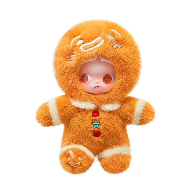 New Genuine POPMART Zsiga Gingerbread Man 1/8 Action Figure toy Kawaii Doll Desktop Decoration Model Christmas Gifts For Family