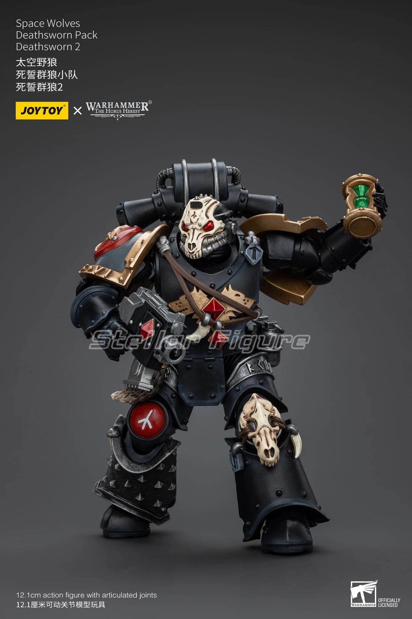 【SF】JOYTOY Warhammer 40K 1/18 Action Figure Space Wolves Deathsworn Pack Deathsworn 2 Anime Model Toys Gifts