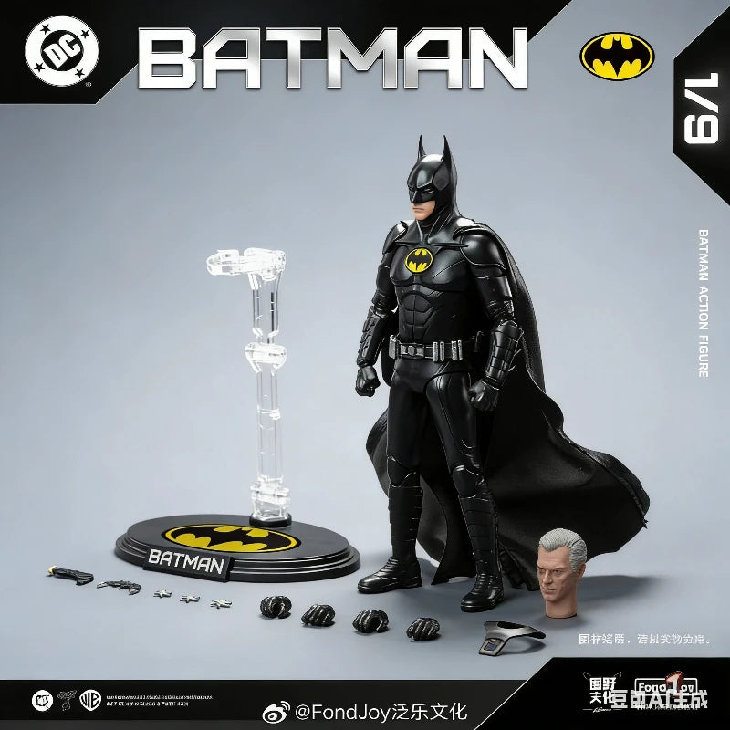 Licensed FondJoy 1/9 Keaton Batman Action Figure DC Collectible Model Toy The Flash Movie Figure With Base Desktop Deco Boy Gift