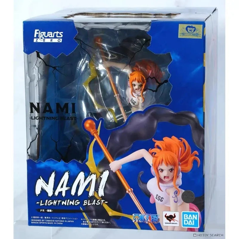 BANDAI Figuarts ZERO One Piece Nami Original genuine PVC Action Anime Figure Model Toys Figure Collection Doll Gift