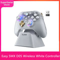 Easy SMX D05 Wireless Gaming Controller Gamepad for PC/Switch/TV/Phone with Charging Dock RGB Hall Effect Joysticks Triggers