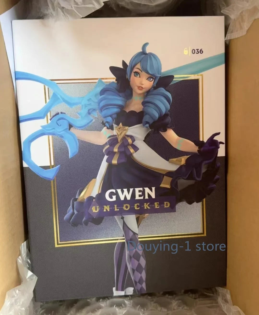 В наличност League of Legends LOL Spirit Doll Gwen Medium Sculpture Decorations Figurines Game Peripheral