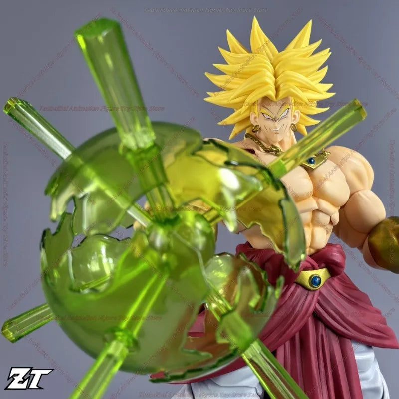 ZT Studio Ancient Warrior Broly Green Yellow Long Hair 1/12 Action Figure Anime Character Figure Collection