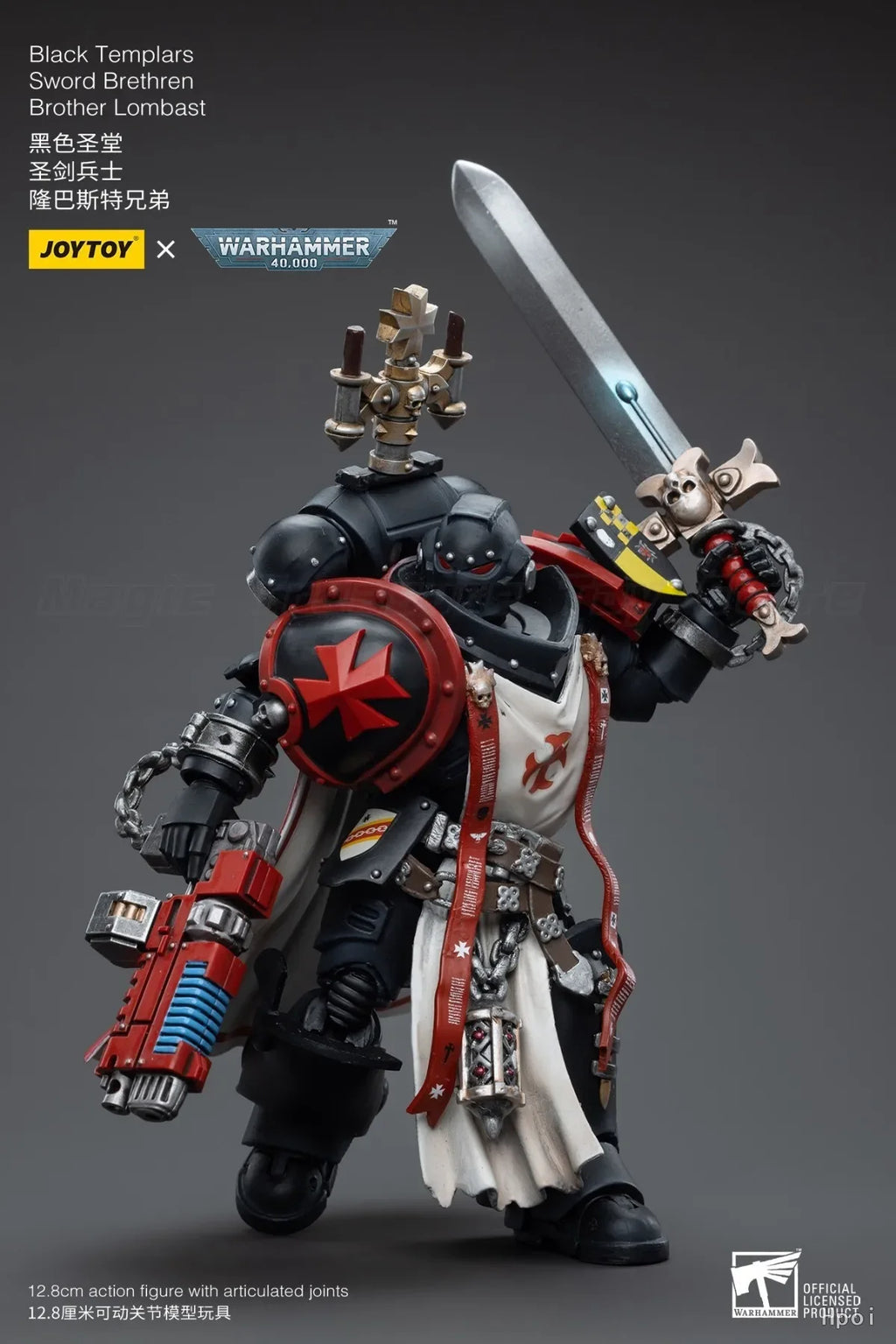 【MT】In stock JOYTOY 1/18 Action Figure Warhammer 40K Black Templars Sword Brethren Brother Lombas Model Toy Gifts