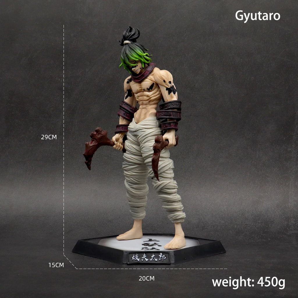 29cm  Kimetsu no Yaiba Anime Figures Yoriichi Daki Gyutaro 12 Style Action Figure Statue Model Doll Collection Toys Gifts