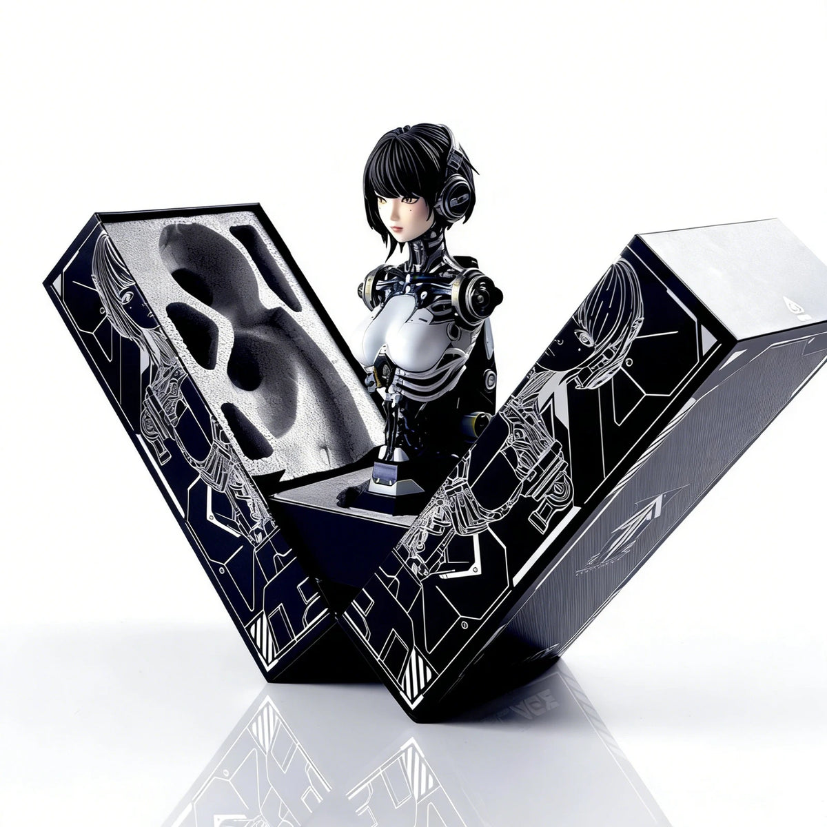 Linglong Ash 1/4 Half-Body Figure Collectible Model, High-Quality Role