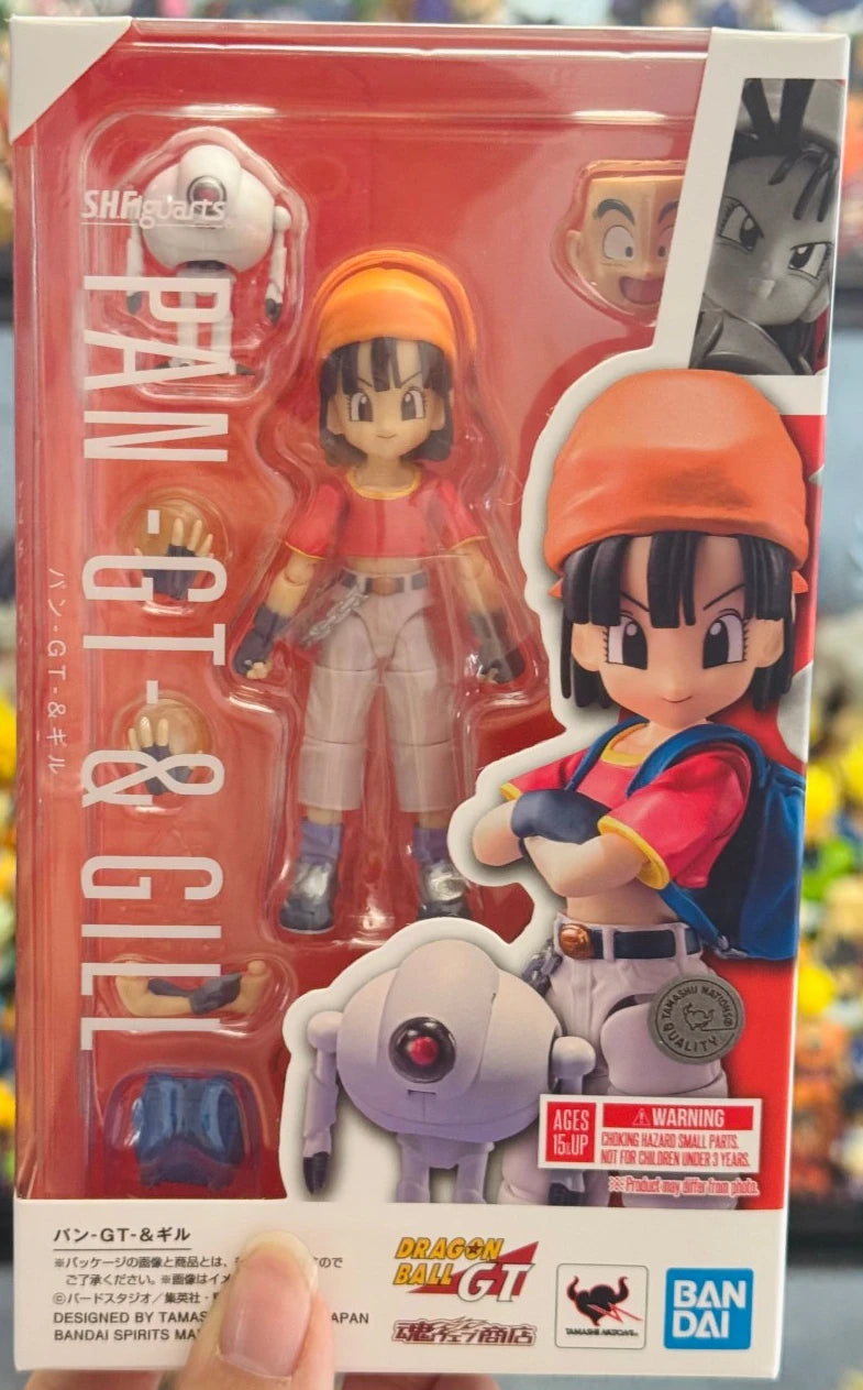 BANDAI SHF Dragon Ball GT Pan 100% Original genuine 90mm PVC Action Anime Figure Model Toys Figure Collection Doll Gift