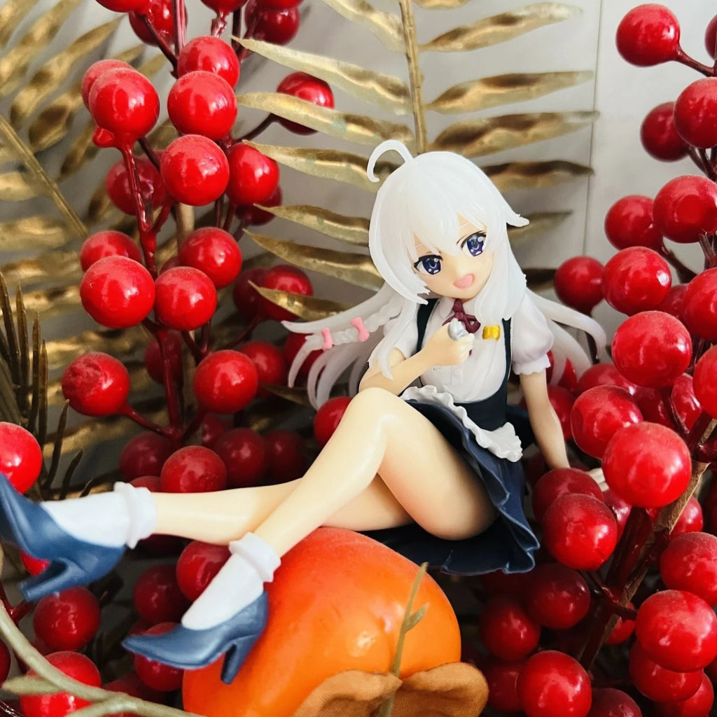 The Journey Of Elaina Ice Cream Anime Elaina Sitting Posture Doll Collect Models Action Figure Room Decor Car Ornament Gift Toys