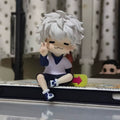 Cute Chibi Killua Zoldyck Hunter x Hunter Cat Style Figure Anime Mini Statue Desktop Ornament Collectible Model Lovely Birthday