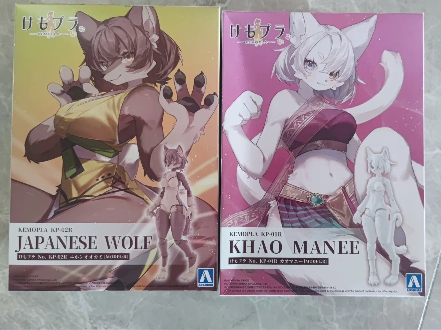 TYCTOYS In Stock Original Qingdao Society Kemopla KP-01 02R KA-01 Khao Manee Japanese Wolf Glue-free Action Figure Model Toys