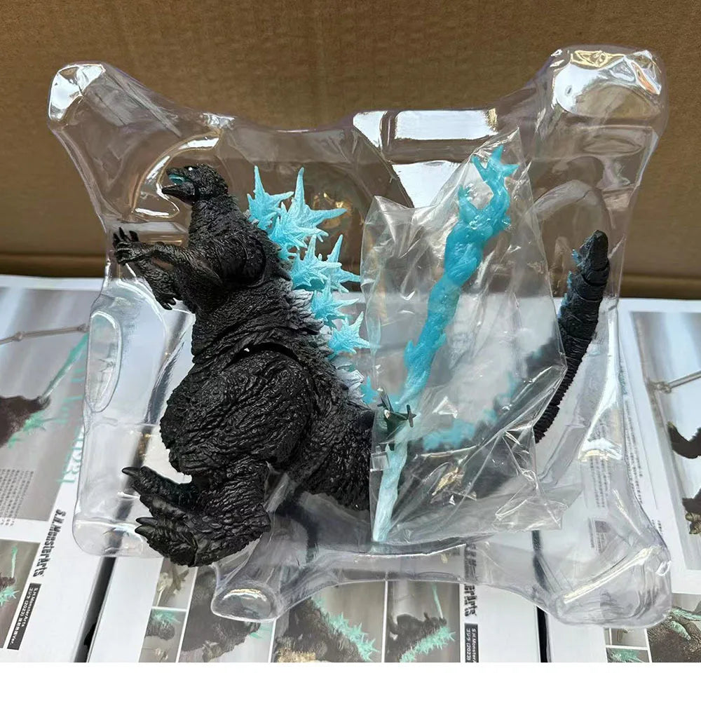 Blue S.H.MonsterArts Godzilla -1.0 2023 Anime Figure Godzilla Action Figure Model Toys Joint Movable Doll Room Ornament Gift