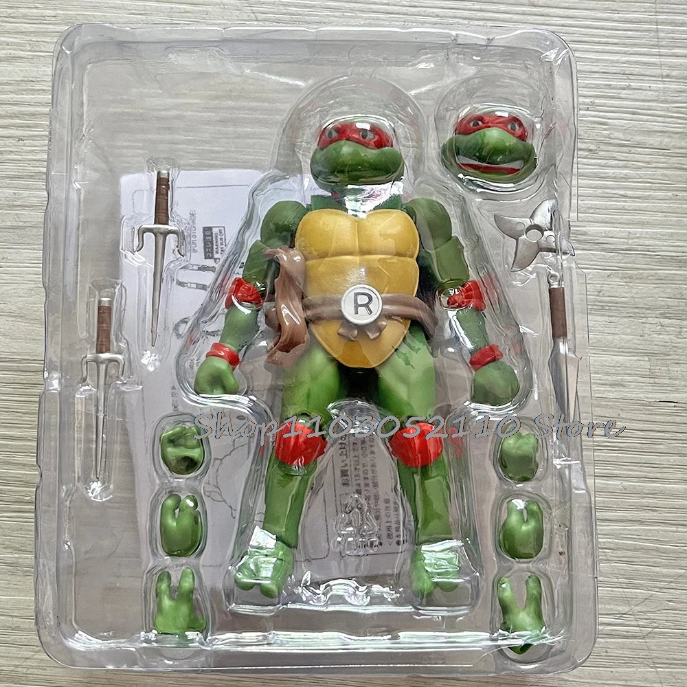 SHF Ninja Turtle Figure Neca 1990 Film Version Turtles Action Figure Raphael Leonardo Michelangelo Donatello Model  Gifts