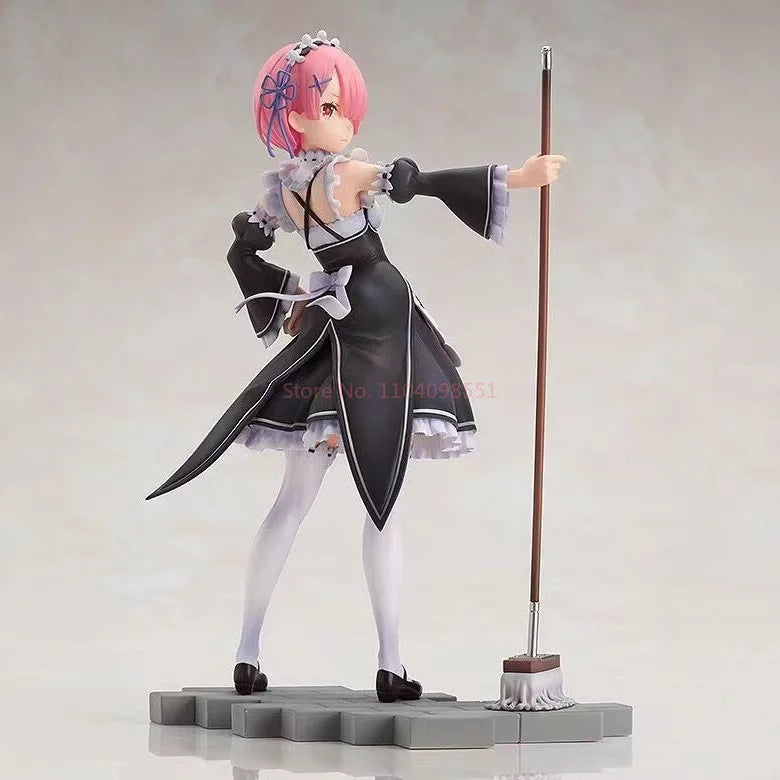 Re: Life In A Different World From Zero Series Pvc Figure Rem Ram Cute Girl Maid Toys Collect Decoration Anime Birthday Gifts