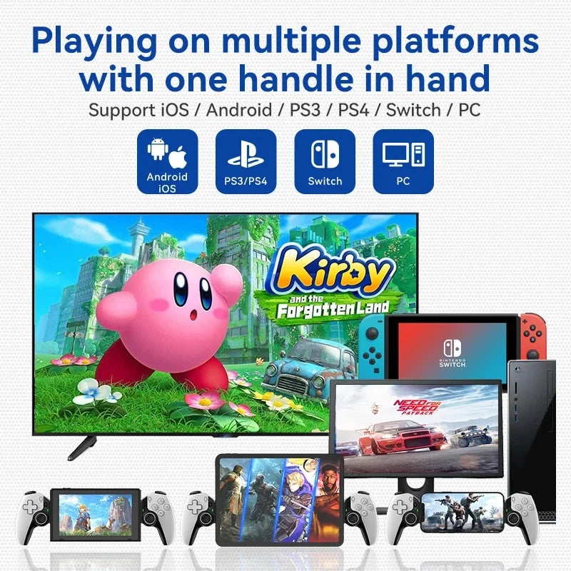 Hot Sale BSP D9 Tablet Controller Wireless Handle For Switch Game Bluetooth Stretching Joystick For PS3 PS4 Android IOS Gamepad