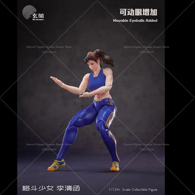1/12 Scale Fighting Combat Girl Li Qinghan 6inch Full Set Action Figure Female Soldier Doll In Stock PJ01 With Accessory Kit