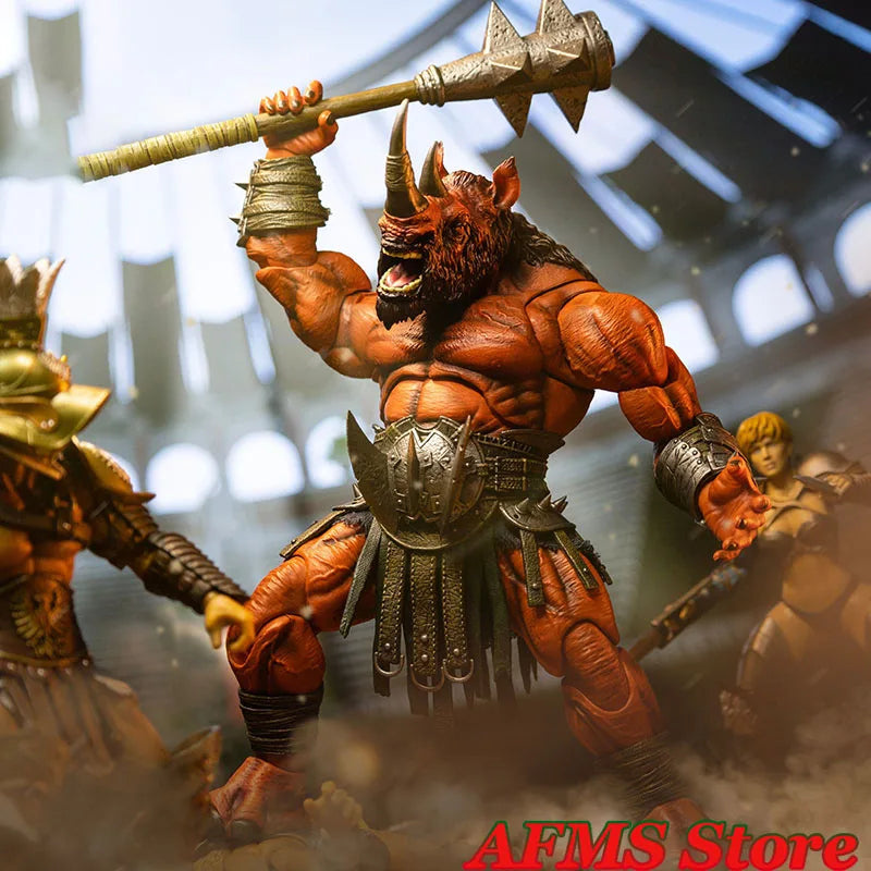 Xesray Studio Limited Edition 1/12 Scale Collectible Figure Red Rhinoceros Greek Gladiator Glory Battle Doll 9inch Action Figure