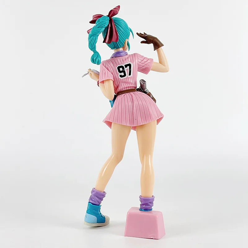Anime Cartoon Dragon Ball Z 25 cm Bulma PVC Actionfigur Niedliche Statue Modell Figur Sammlerpuppen Spielzeug Geschenke