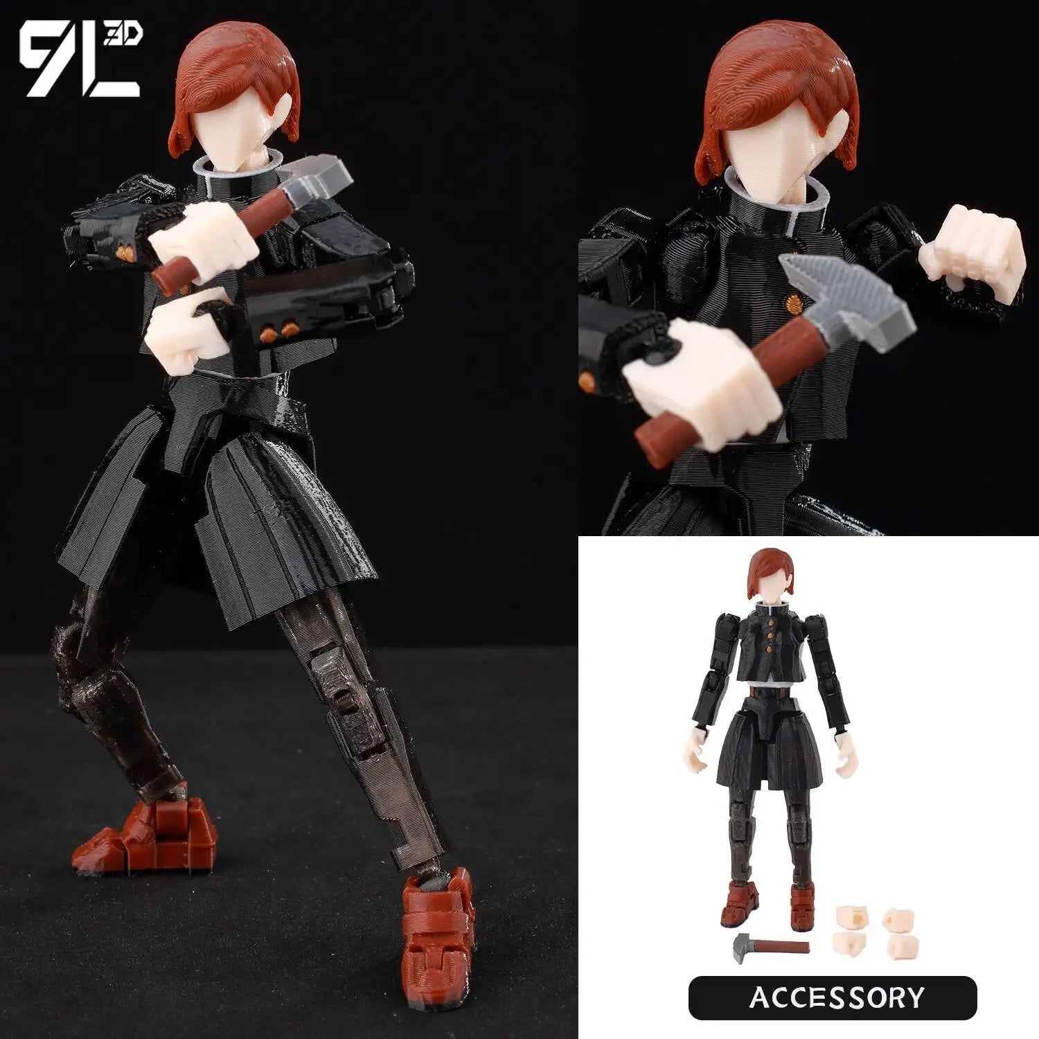 9l3d Lucky13 Gojo Sukuna Jujutsu Fushiguro Toji Gojo Satoru Action Figure Dummy13 T13 Multi-Jointed Collectible Titan13 Toys